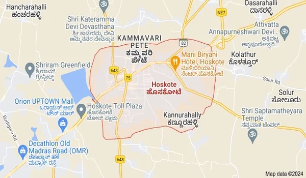 Aerial View and History of Hoskote Bangalore